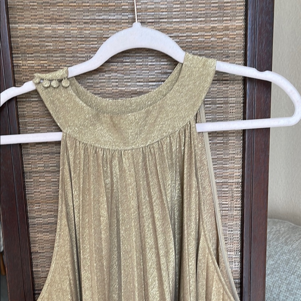 Gold Sleeveless Women's Top